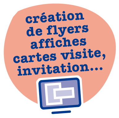 création de flyers, affiches, cartes de visite, invitations, agence de communication et de reprographies Copy Com à Villeneuve de Berg en Ardèche